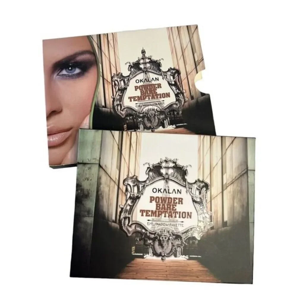OKALAN POWDER BARE TEMPTATION Eyeshadow Palette 15‎ Color with mirror A Unused